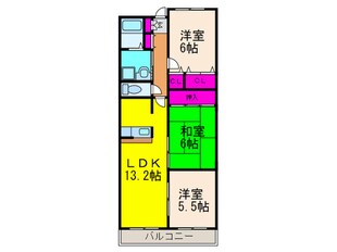 グリ－ンヒルズ高槻の物件間取画像